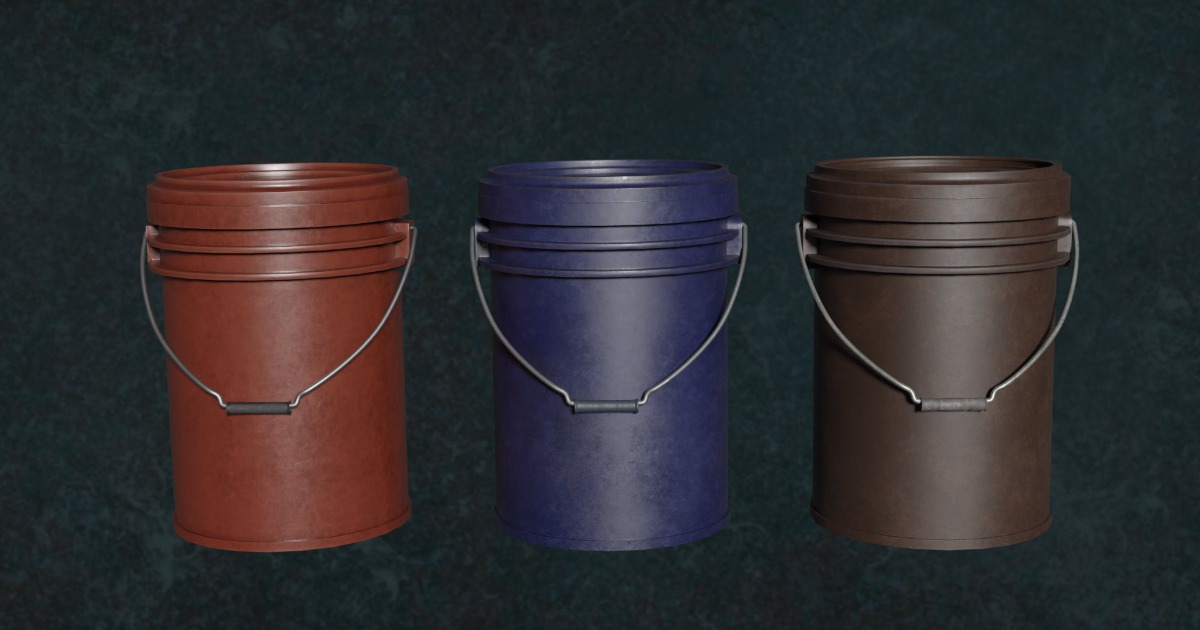 Plessitech Bucket Bucket Series EnPlastic Echo Industry G1 - N1 -3 | 3D Industrial ...