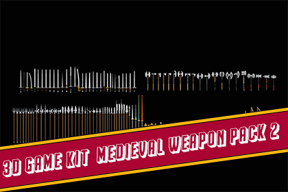 3D Game Kit-Medieval Weapon Pack-2