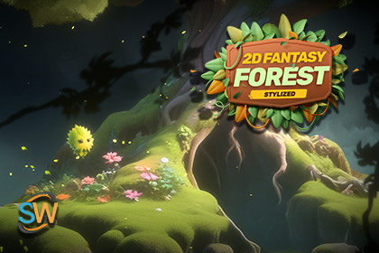 Stylized Fantasy Forest – 2D Environment Pack (Vol. 1)