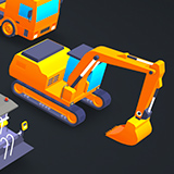 Low Poly Heavy Machinery Pack