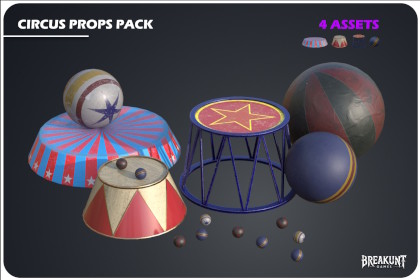 Circus Props Pack - 4 Assets