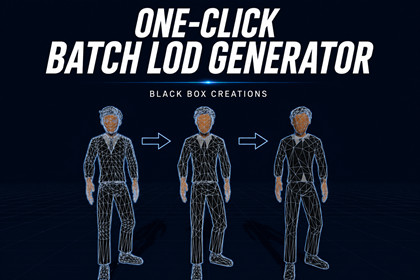One-click Batch LOD Generator