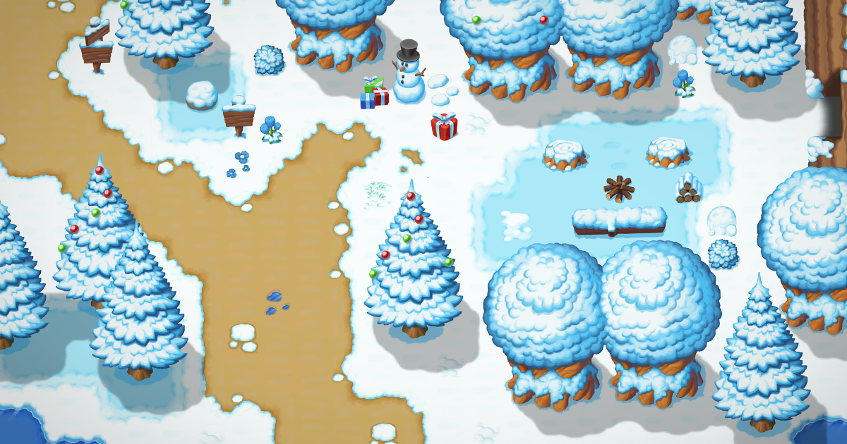 2D Hand Painted - Snowland Tileset | 2D 环境 | Unity Asset Store