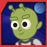 2D Cartoon Sci-Fi Space Characters