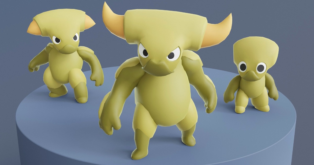 Cartoon Characters - Bully Warriors | 3D Creatures | Unity Asset Store