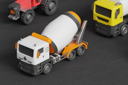 Stylised Vehicles Pack - Trucks Tractors HGVs