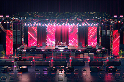 Concert Arena Stage - Modular 3d Environment Kit (with Drum, Guitar Synthesizer)