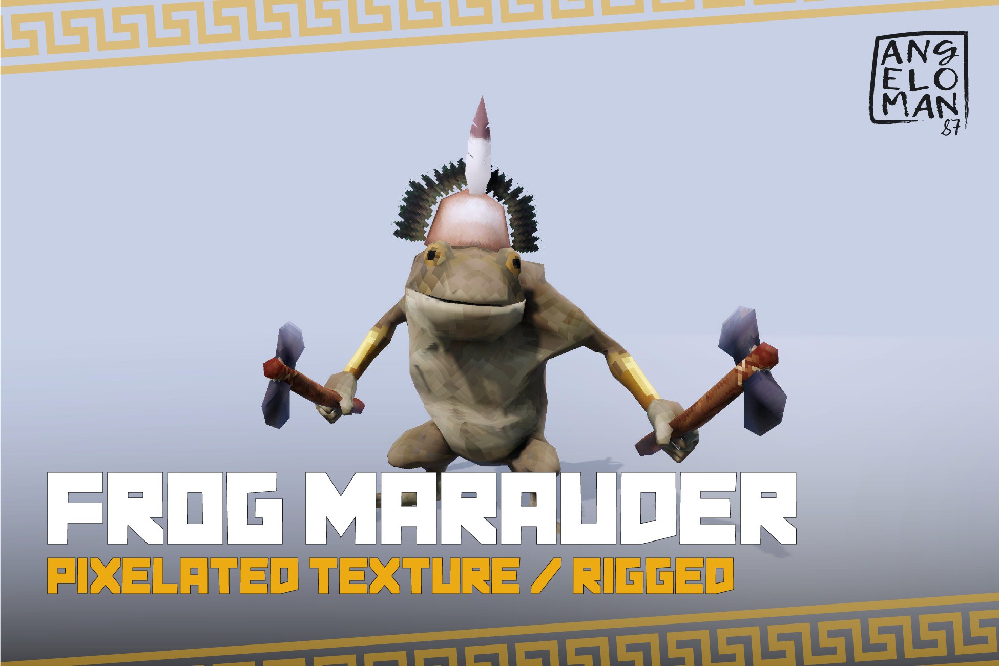 Frog Marauder (Pixelated Texture) | 3D Characters | Unity Asset Store