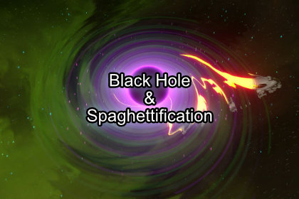 Black Hole Shader with Spaghettification Effect