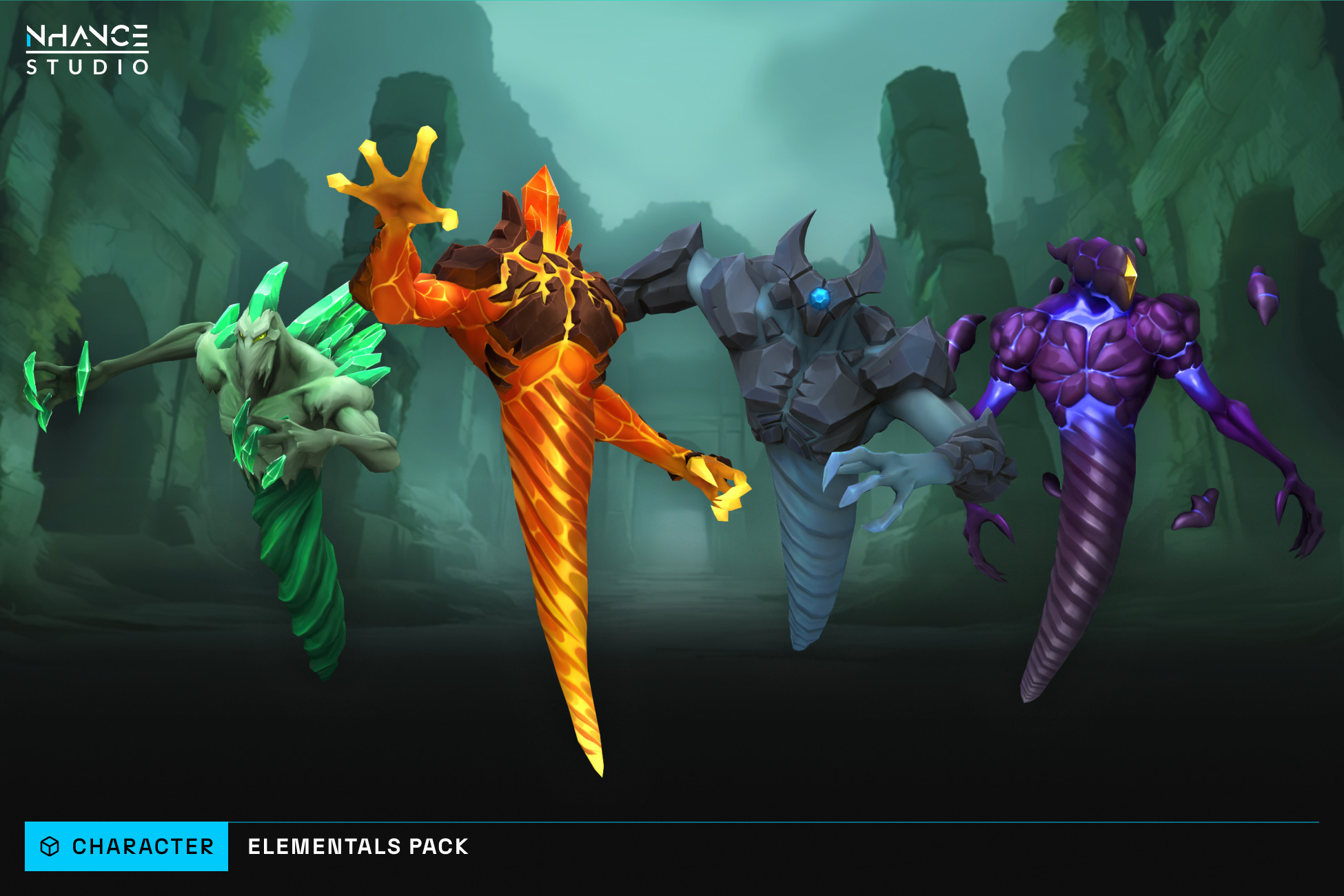 Stylized Fantasy Elementals Pack #4