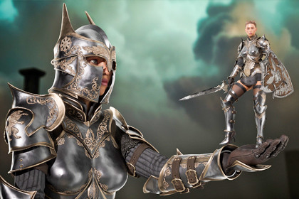 Medieval Fantasy Warrior Woman