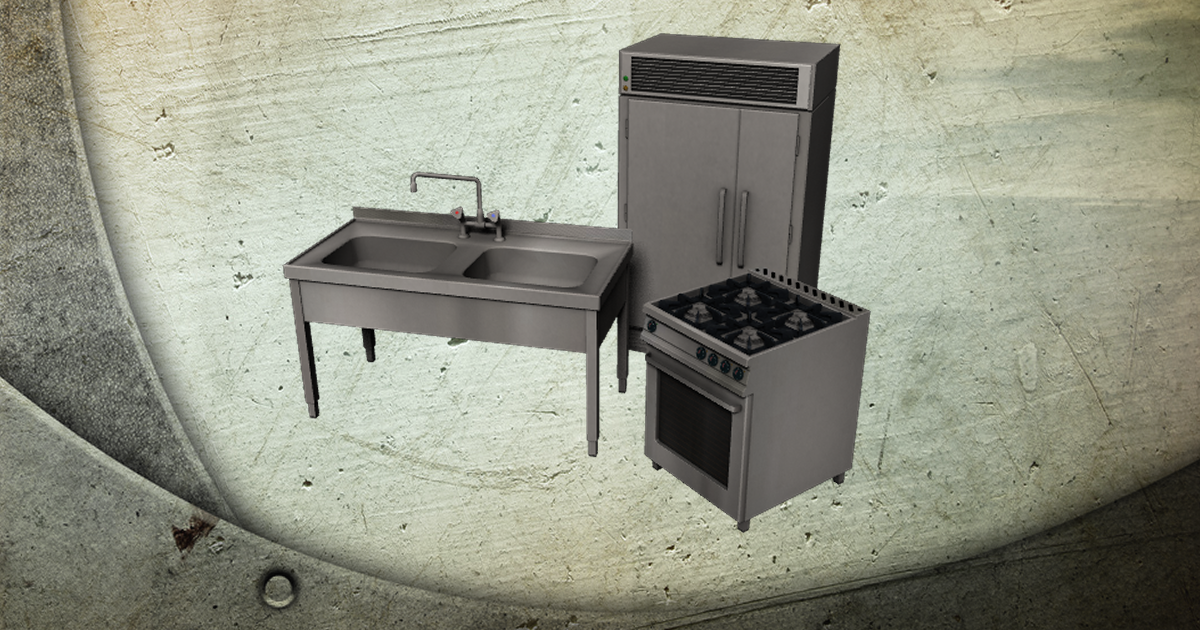 Mobile Gastronomic Kitchen Props | 3D Interior | Unity Asset Store