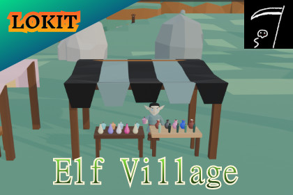 LOKIT: Low Poly Elf Village – Modular Fantasy Environment Pack