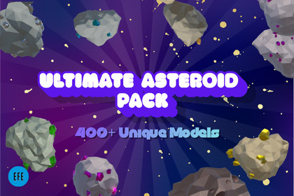 Ultimate Low Poly Asteroid and Ore Pack