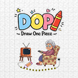 Draw one piece - DOP Puzzle | Template