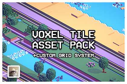 Voxel Tile Asset Pack + Custom Grid System