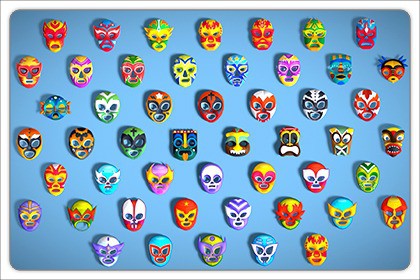 50 Kids Evil Mask Mega Pack - All In One - Cartoon Mask - Stylized Ranger Masks