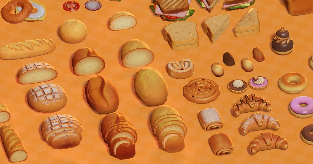 Handpainted Bakery bundle asset pack - HDRP | 3D Food | Unity Asset Store
