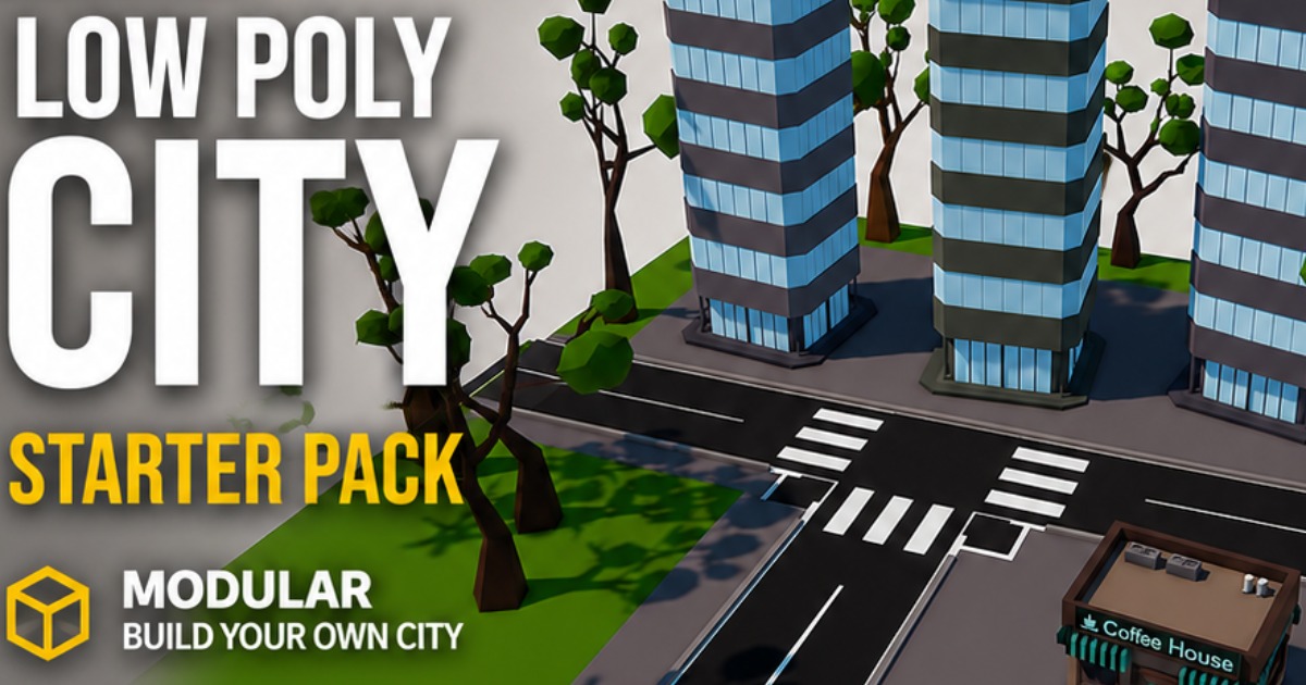 Low Poly City Starter Pack - Mini World Studio | 3D Urban | Unity Asset ...
