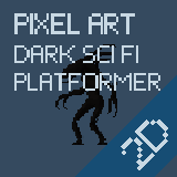 Pixel Art Dark Sci Fi Platformer