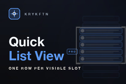 Quick List View Pro