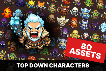 Top Down Fantasy RPG Characters Pack Strategy MOBA Tower Defense