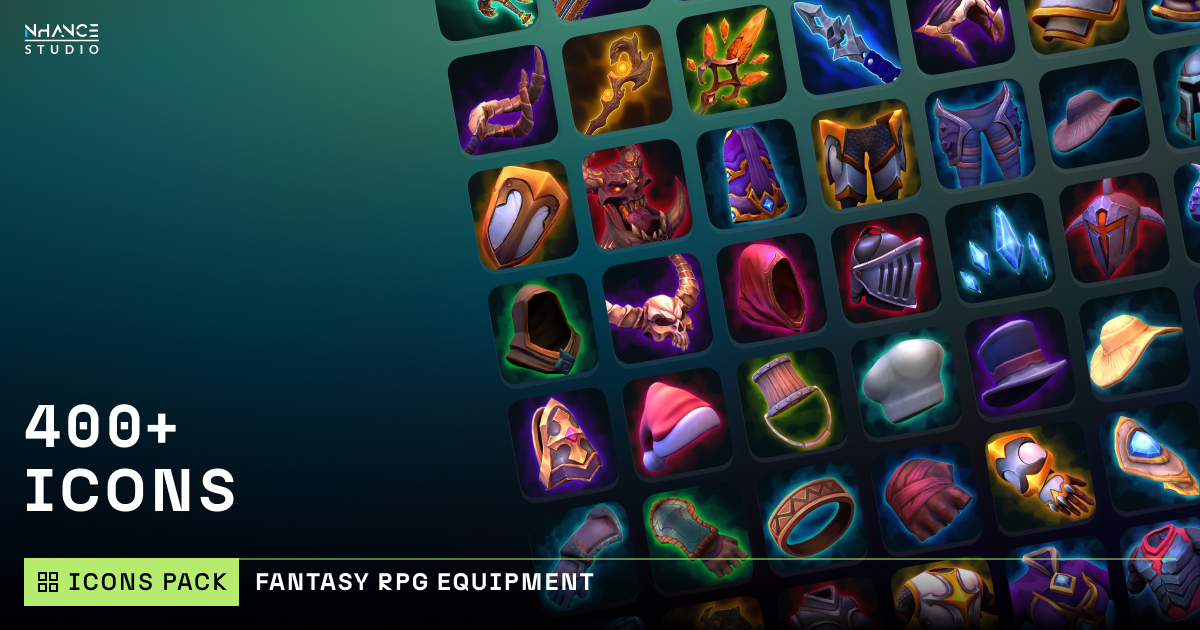 Fantasy RPG Equipment Pack #2 | 2D Icons | Unity Asset Store
