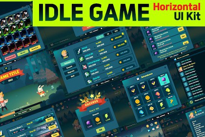 Idle Game Horizontal UI Kit