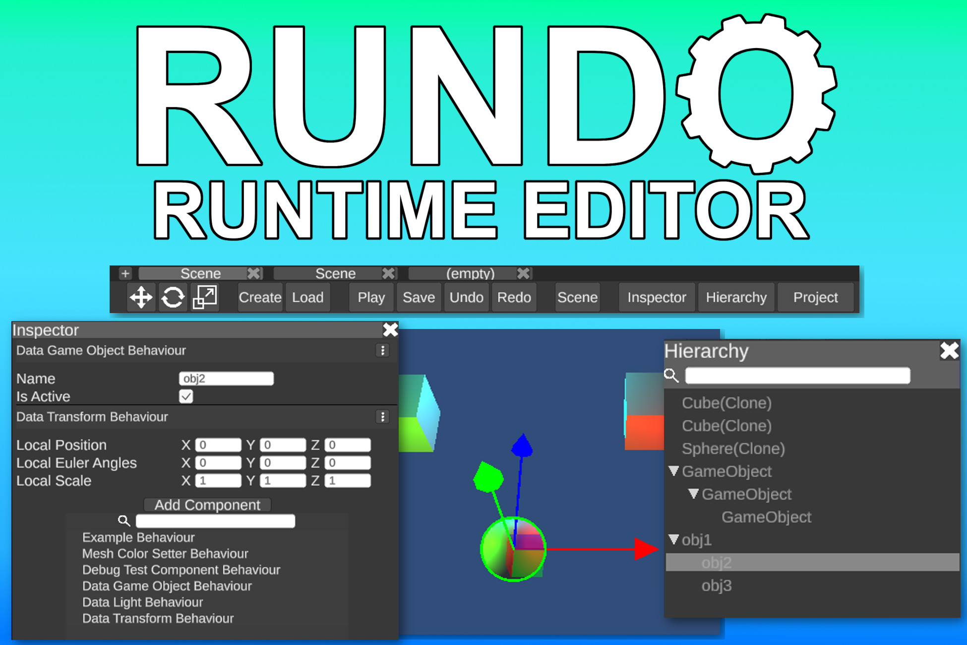 Rundo Runtime Editor - Inspector, Hierarchy, Undo | Level Design ...