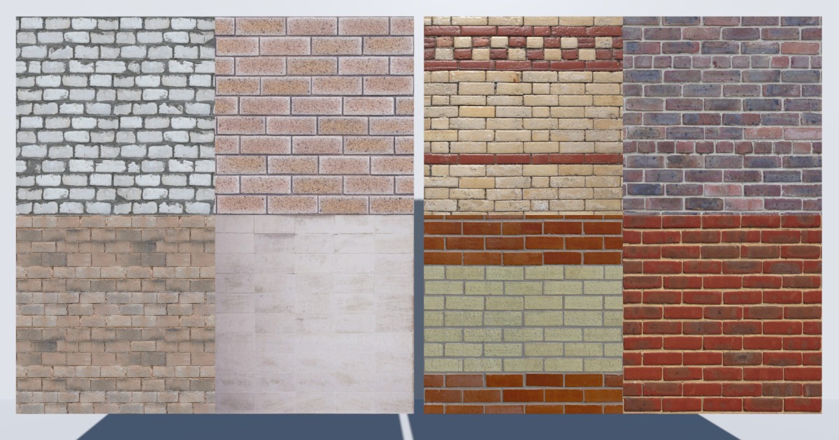 Texture Building Unity Brick textures 4 | 2D Brick | Unity Asset Store