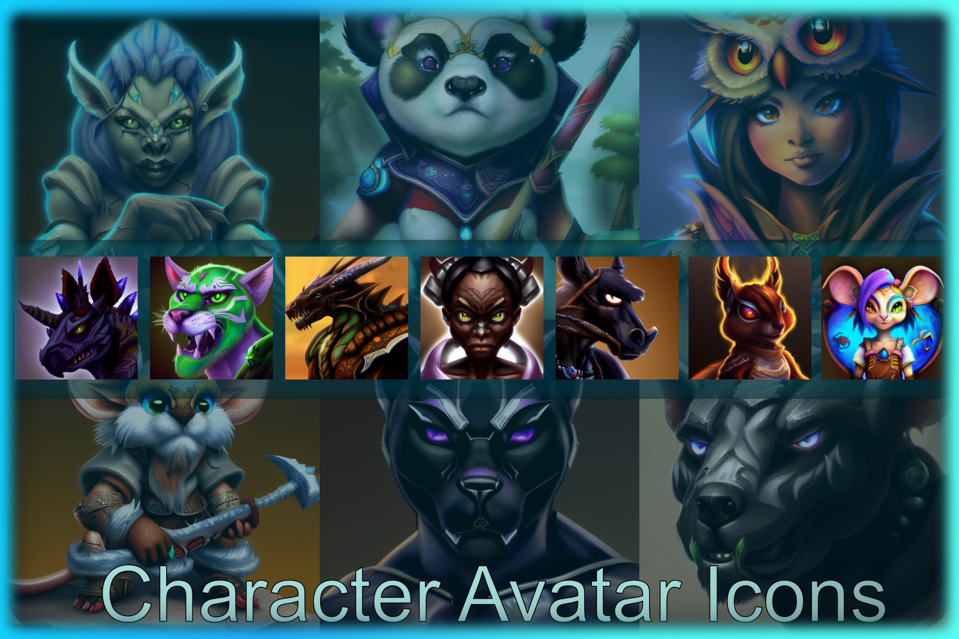 2D Character Avatar Icons | 2D 图标 | Unity Asset Store