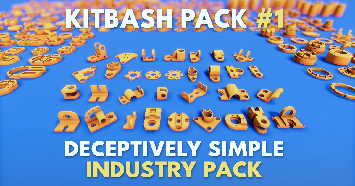 Simple Industry Kitbash #1 | 3D Industrial | Unity Asset Store