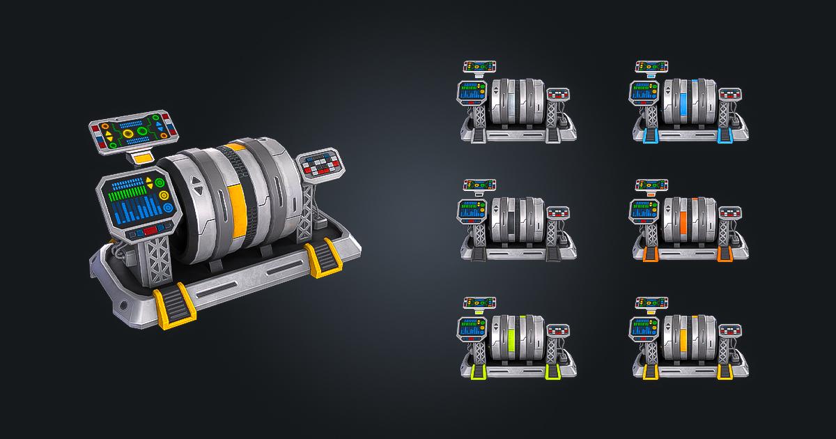 SCI-FI Generator V1 – FTR Energy | Game Ready PBR | Built-In & URP ...