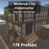 Medieval City Constructor - Modular Town & Props - 178 Prefabs