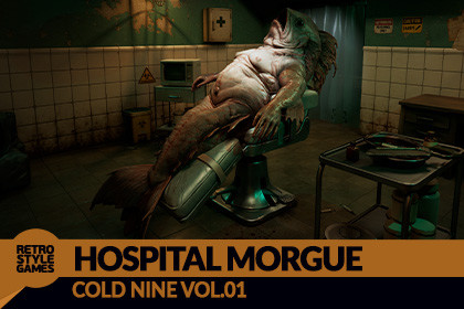Cold Nine – Hospital Morgue, Modular Horror Interior with Autopsy Room