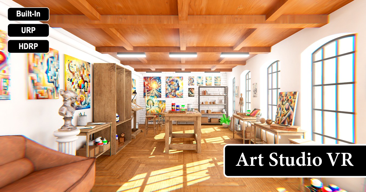 Art Studio VR | 3D Environments | Unity Asset Store