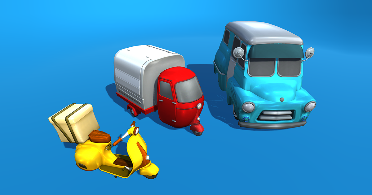 Delivery Vehicles Pack | 3D 車両 | Unity Asset Store