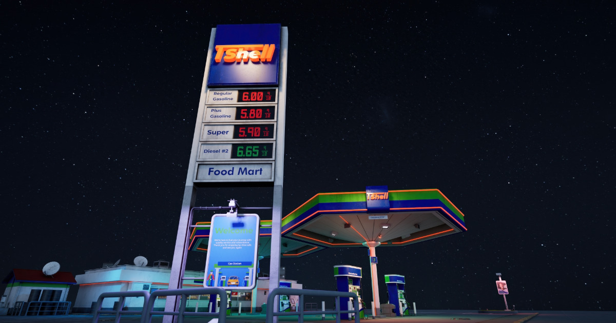 Modular Gas Station Vol.1 | 3D Urban | Unity Asset Store