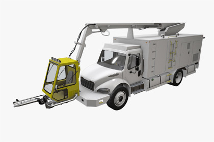 Aircraft Deicer Truck White (348)