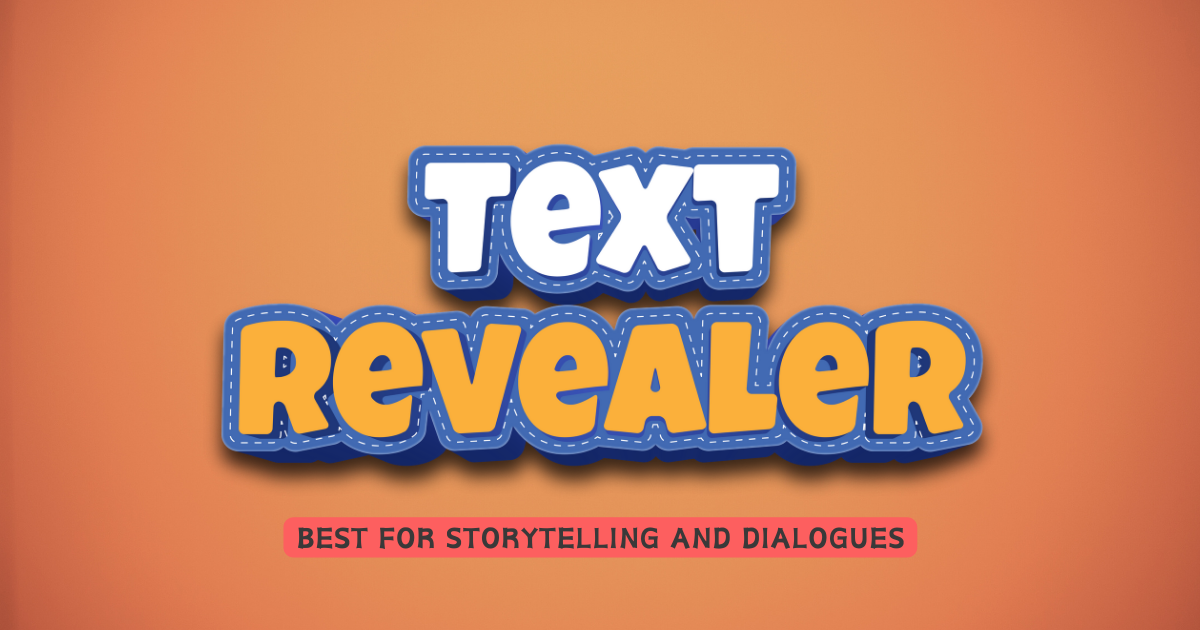 Text Revealer | Animation Tools | Unity Asset Store