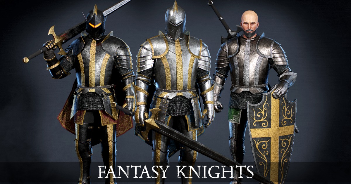 Knight Character Model Unity Fantasy Knight 01 Modular | Characters | Unity Asset Store