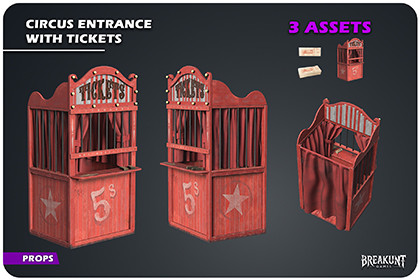 Circus Entrance with Tickets