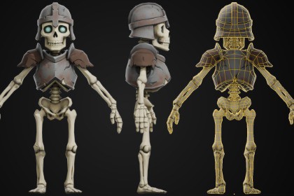 Stylized Skeleton Character - Warrior
