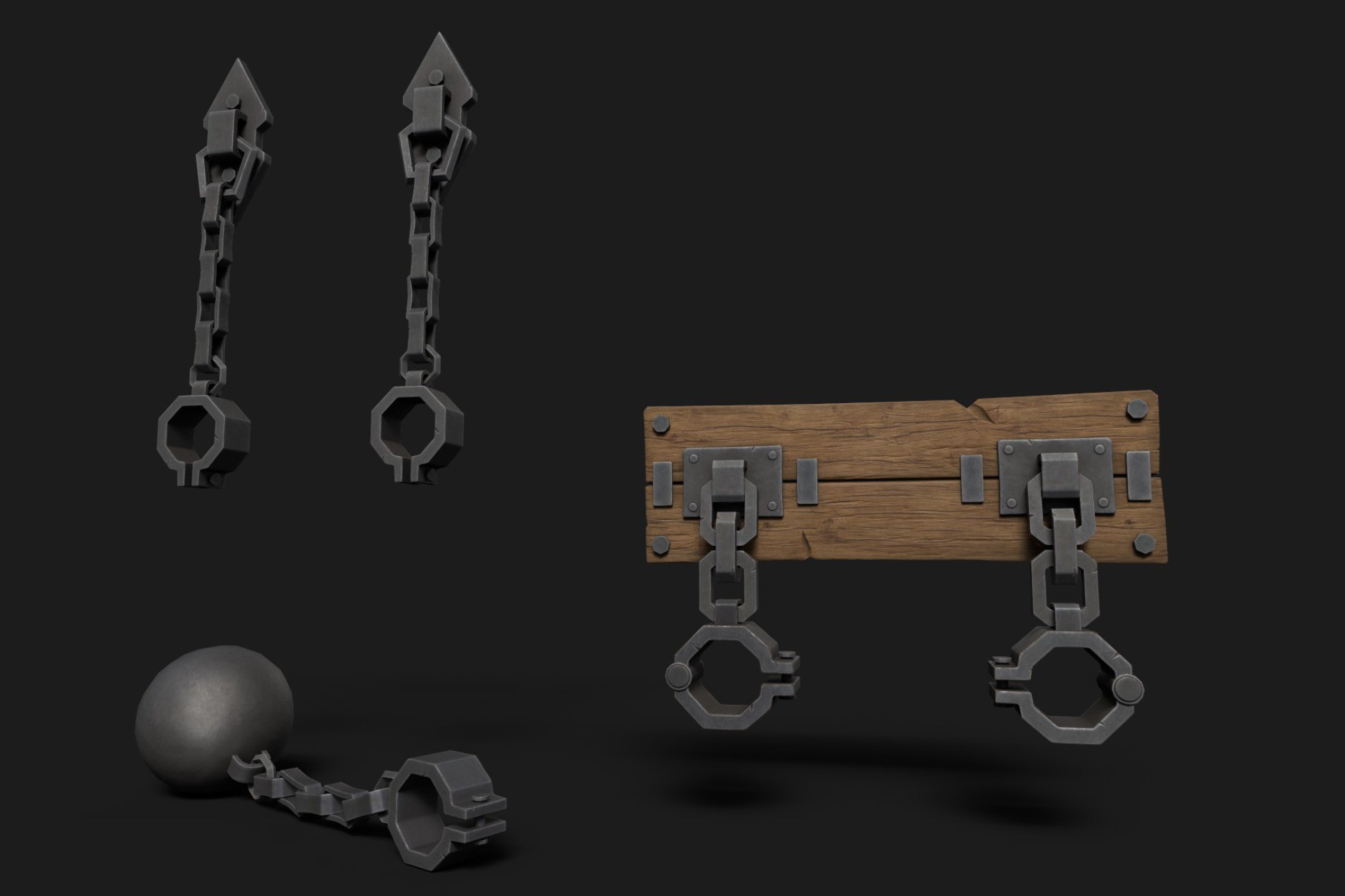 Medieval Shackles 3D Unity Asset Store Medieval shackles 3d unity asset store