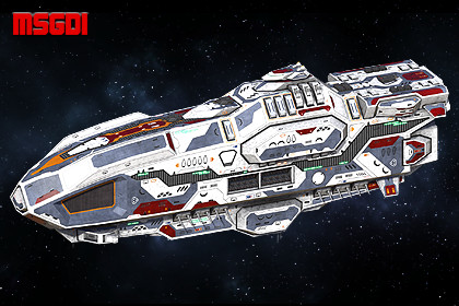 Spaceship Naginata Battleship
