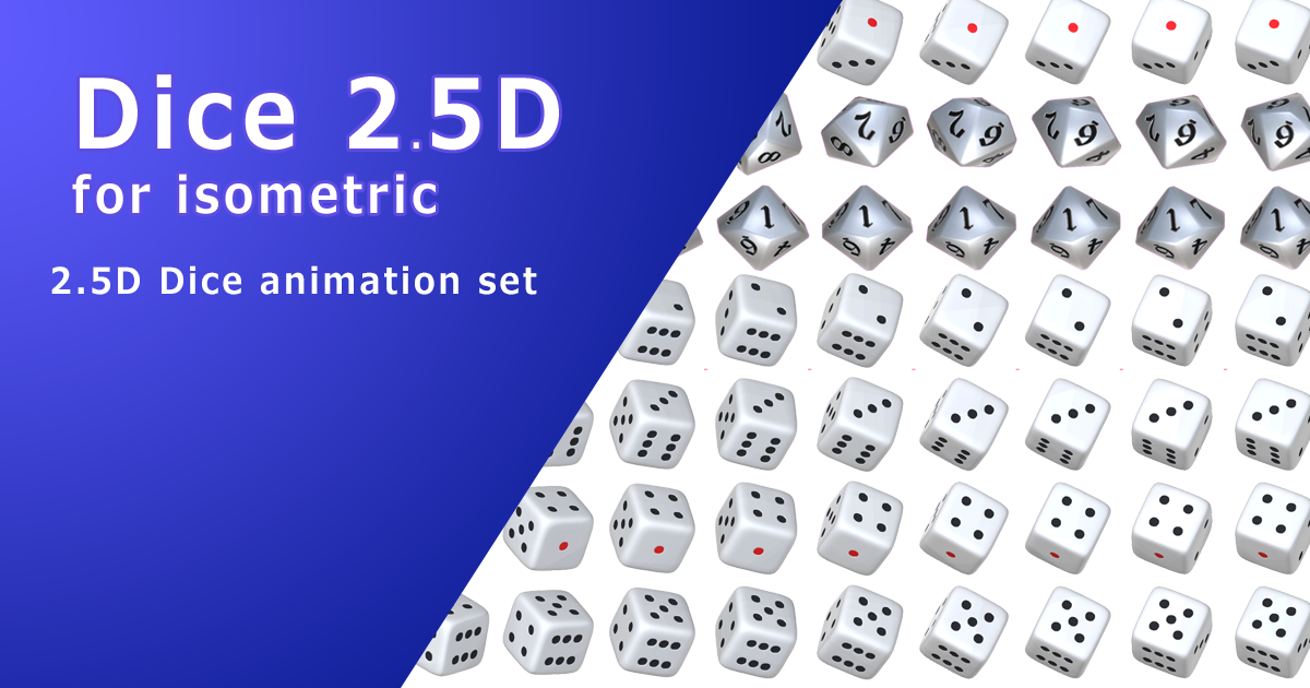 Dice 2.5D | 2D Icons | Unity Asset Store