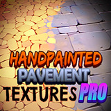 Handpainted Pavement Textures Pro | Terrain Tool | URP HDRP