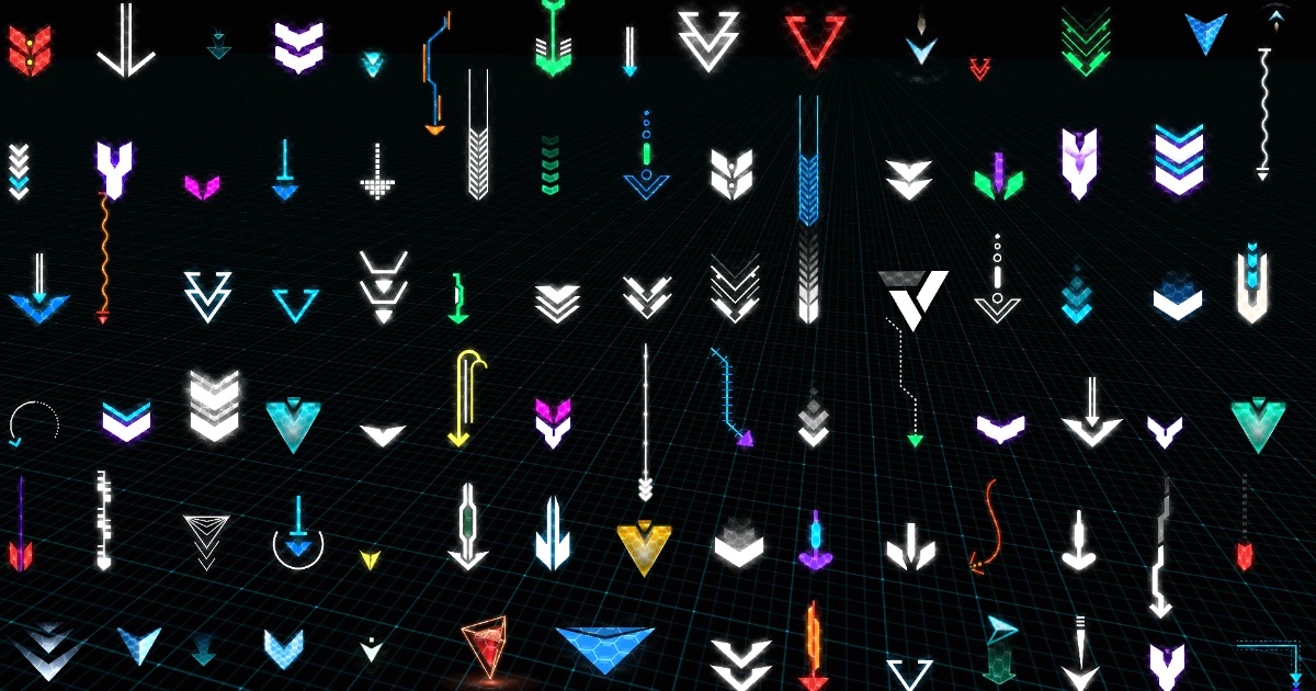 Sci-Fi UI Arrow Collection | 2D GUI | Unity Asset Store