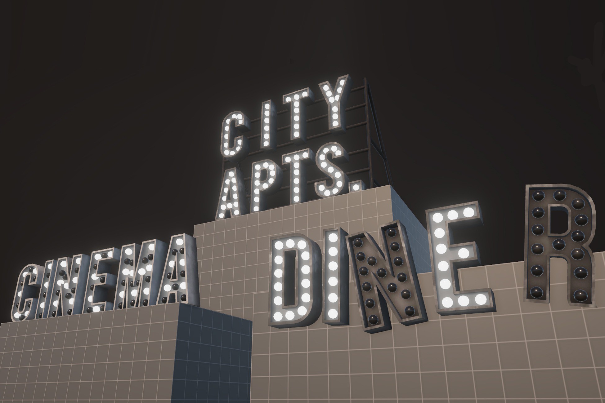 3D Marquee Letters | 3D Props | Unity Asset Store