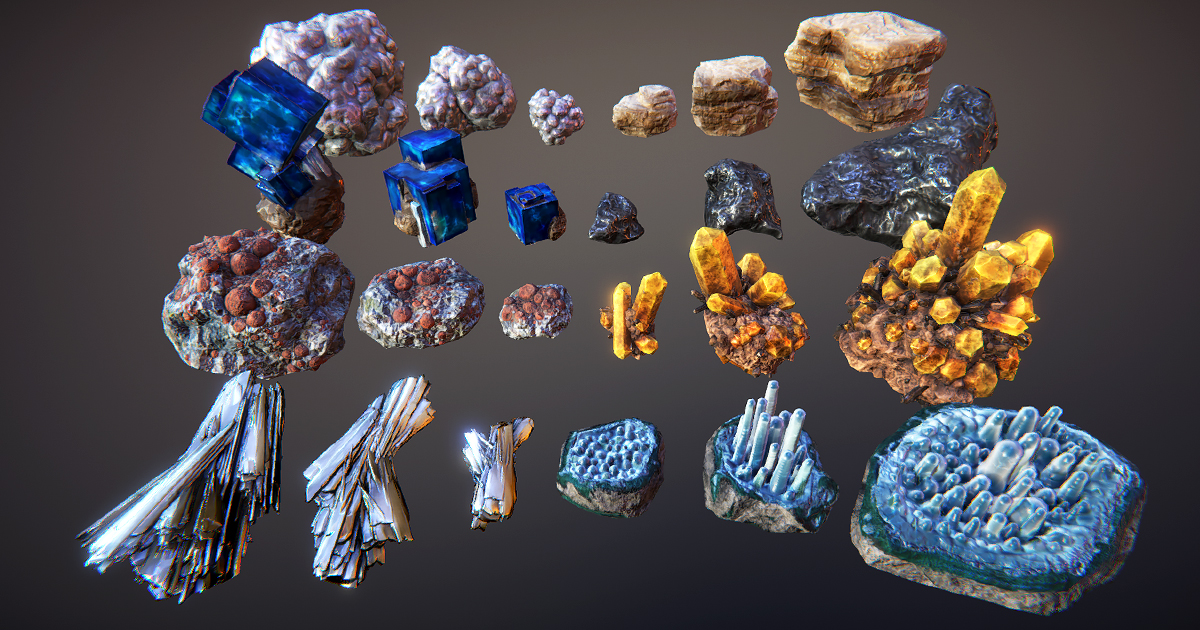 Minerals Pack 2 | 3D Environments | Unity Asset Store